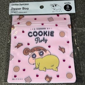 Crayon Shin-Chan Zipper Top Bags Ziplok - Himawari - Cookie Party - Official